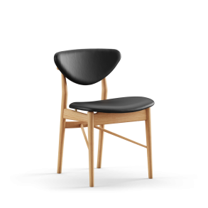 108 Stol FJ1080, Eg Olie, Sort Prestige-lder