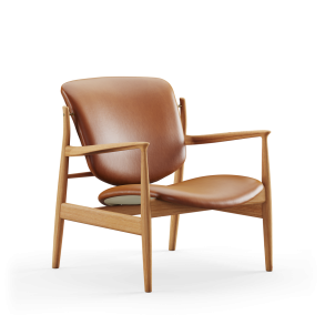 France Stol FJ1360, Eg Olie, Lder Nevada Cognac