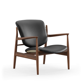 France Stol FJ1360, Valnd Olie, Lder Prestige Sort