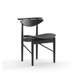 Karmstol FJ5310, Sortmalet Eg, Sort Prestige-lder