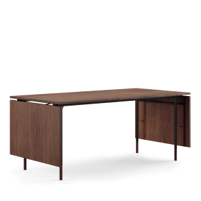 Nyhavn Spisebord m/klapper FJ5360, Sort Stel/Valnd Olie/Valnd Olie