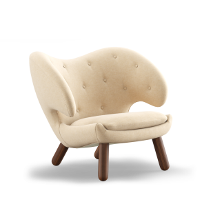 Pelikan Stol m/knapper FJ4001, Valnd Olie, Watercolour Soft Linen