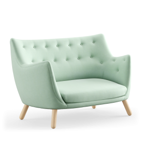 Poet Sofa FJ4100, Eg Lys Olie, Watercolour Silver Azure