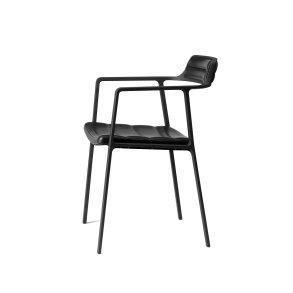 Vipp451 Spisebordsstol, Sort Stel, Sort Lder