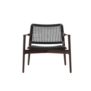 Vipp488 Cabin Loungestol, Mrk Eg/Sort Lder