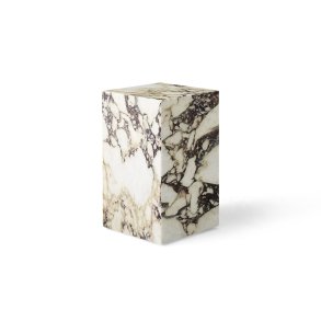 Plinth Tall Sidebord, Rose Calacatta Viola Marmor