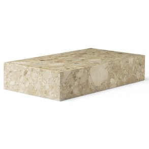Plinth Grand Sofabord, Sand Kunis Breccia Marmor