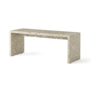 Plinth Bridge Sofabord, Sand Kunis Breccia Marmor