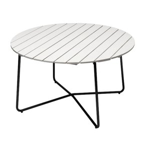 Bord 9A 120, Hvidlakeret Eg/Sort