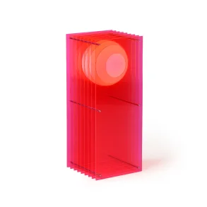 Lop Big Rectangle, Elektrisk Pink Akryl