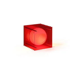 Lop Small Square, R�d Akryl