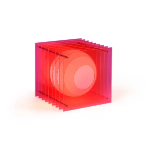 Lop Big Square, Elektrisk Pink Akryl