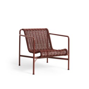 Palissade Cord Lav Lounge Stol, Iron Red