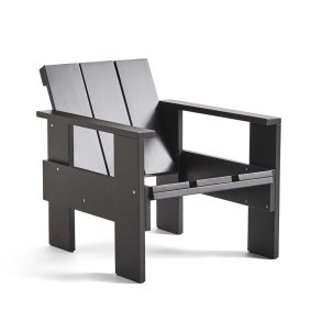 Crate Lounge Stol, Sort