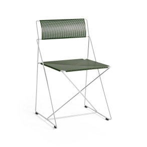 X-Line Stol, Galvaniseret Stl/Autumn Green