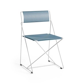 X-Line Stol, Galvaniseret Stl/Powder Blue