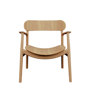 Asger Lounge Stol, Lys Eg