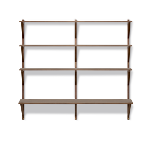 BM29, 2 fag, 3 hylder & Skriveplade, Valn�d Lak