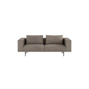 Vipp Loft 2-pers Sofa, Bark Umber/Off White, Sort Stel