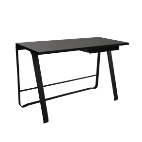 Hemingway Skrivebord med skuffe, Sort Linoleum/Sort