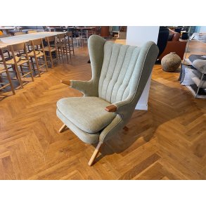 Skipper Bamsestol, Teak/Gr�n Tekstil, Jubil�umsmodel Nummereret