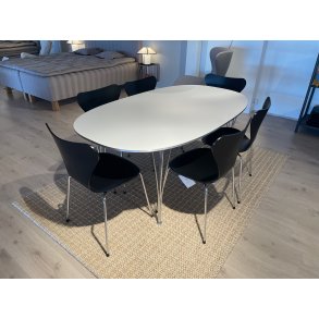 Spisebordss�t (1x B616 + 6x 3107 sort ask)
