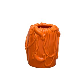 Michael Kvium Jam Vase, Persimmon Orange