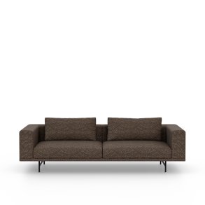 Vipp Loft 3-pers Sofa, Bark Umber/Off White, Sort Stel
