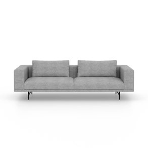 Vipp Loft 3-pers Sofa, Brook Grey Melange, Sort Stel