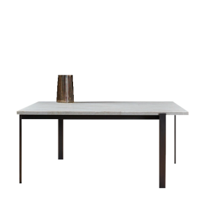 Barcelona Sofabord, Bruneret Messing, Quartzite Taj Mahal