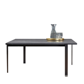 Barcelona Sofabord, Bruneret Messing, Marmor Pietra Grey