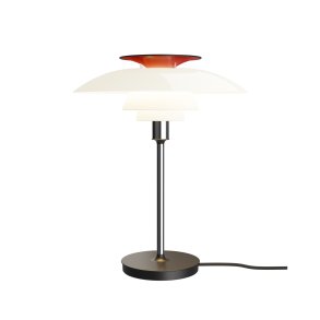 PH 80 Bordlampe, Opal Hvid/Krom