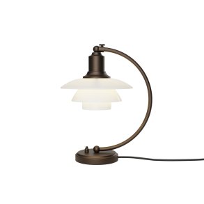 PH 2/2 Luna Aged Brass Opal Bordlampe