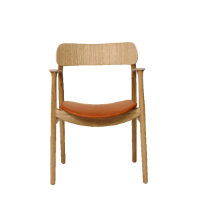 Asger Stol, Lys Eg/Cognac Zenso Lder