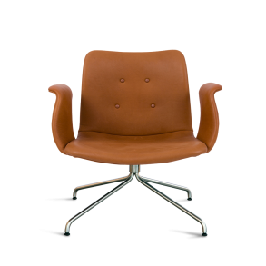 Primum Lounge Stol, Med Armln, Cognac Adrian/Stl Stel