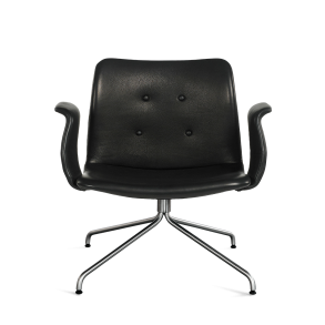 Primum Lounge Stol, Med Armln, Sort Zenso/Stl Stel