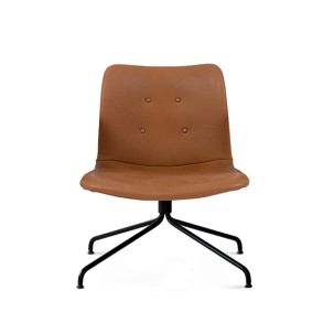 Primum Lounge Stol, Uden Armln, Cognac Zenso/Sort Stel