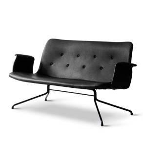 Primum Sofa med Armln, Sort Zenso/Sort Stl