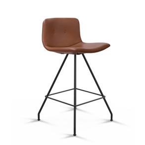 Primum Barstol, Lav, Cognac Zenso/Sort Stel