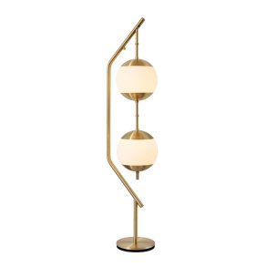 Monroe Gulvlampe, Messing / Opal Glas
