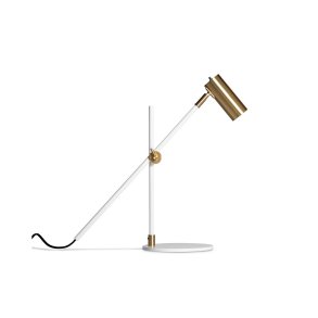 Lektor Desk Bordlampe, Messing/Hvid