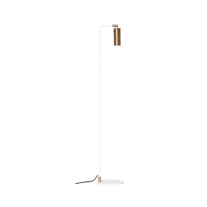 Lektor Gulvlampe, Messing/Hvid