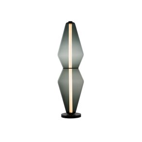 The Palazzo Gulvlampe, R�get Glas / Sort