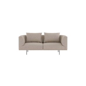 Vipp Chimney 2-pers Sofa, Brook Beige/Chestnut, St�l Stel