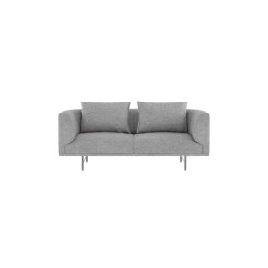 Vipp Chimney 2-pers Sofa, Brook Grey Melange, St�l Stel