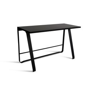 Hemmingway Skrivebord, Sort Linoleum, Stel Sort B�g