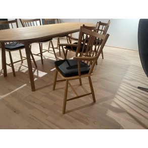 6x B�rge Mogensen J42 Stol, eg olie, inkl. l�derhynder