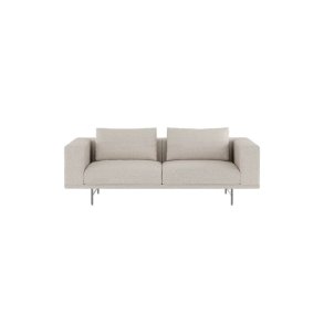 Vipp Loft 2-pers Sofa, Wavy Off White/Light Grey, St�l Stel