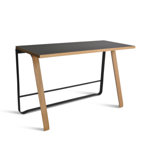 Hemingway Skrivebord, Sort Linoleum/Eg