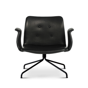 Primum Lounge Stol, Med Armln, Sort Zenso/Sort Stel